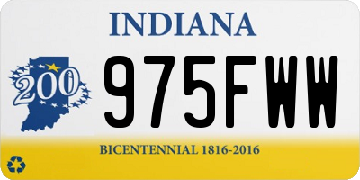 IN license plate 975FWW