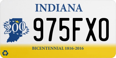 IN license plate 975FXO