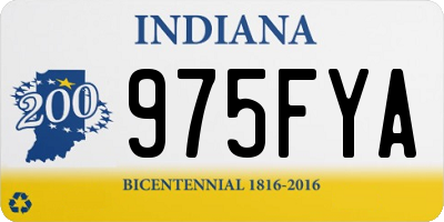 IN license plate 975FYA