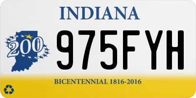 IN license plate 975FYH
