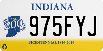 IN license plate 975FYJ