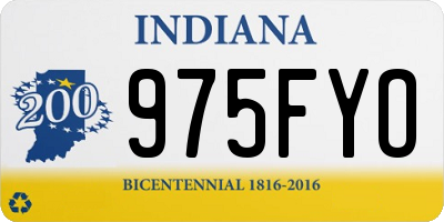 IN license plate 975FYO