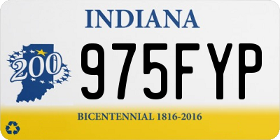 IN license plate 975FYP