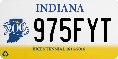 IN license plate 975FYT