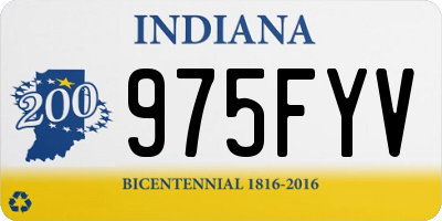 IN license plate 975FYV