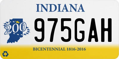 IN license plate 975GAH