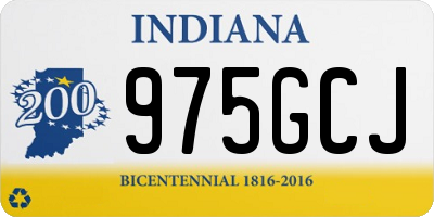 IN license plate 975GCJ