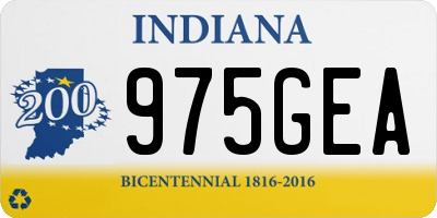 IN license plate 975GEA