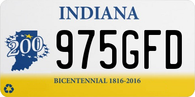 IN license plate 975GFD