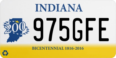 IN license plate 975GFE