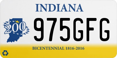 IN license plate 975GFG
