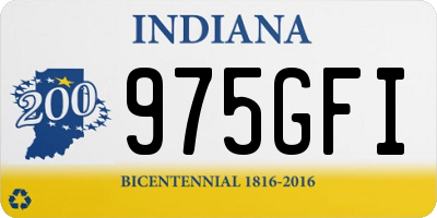 IN license plate 975GFI