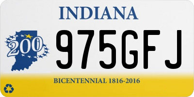 IN license plate 975GFJ