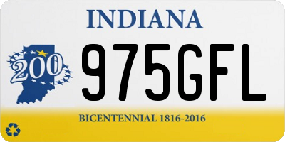IN license plate 975GFL