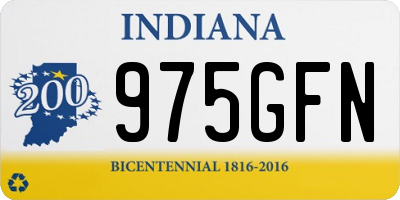 IN license plate 975GFN