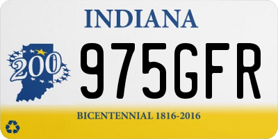 IN license plate 975GFR