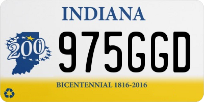 IN license plate 975GGD