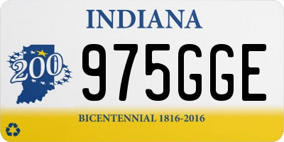 IN license plate 975GGE