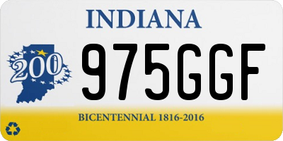 IN license plate 975GGF