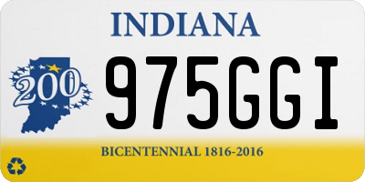 IN license plate 975GGI