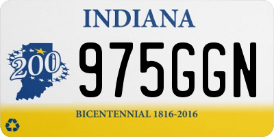 IN license plate 975GGN