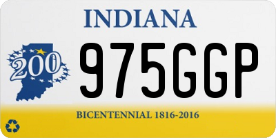IN license plate 975GGP