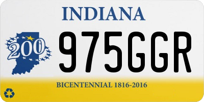 IN license plate 975GGR