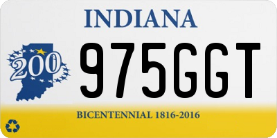 IN license plate 975GGT