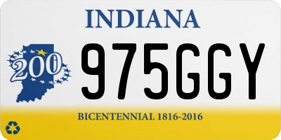 IN license plate 975GGY