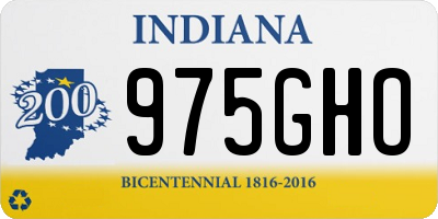 IN license plate 975GHO