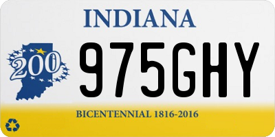 IN license plate 975GHY