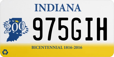 IN license plate 975GIH