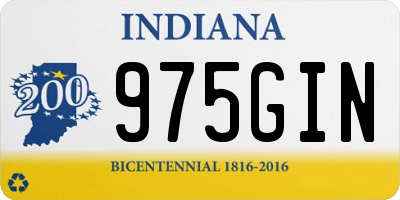 IN license plate 975GIN