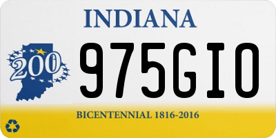 IN license plate 975GIO