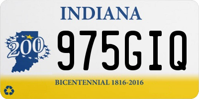 IN license plate 975GIQ