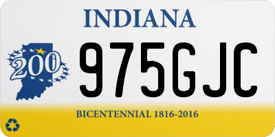 IN license plate 975GJC