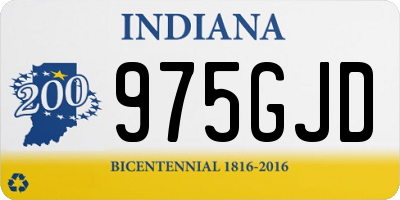 IN license plate 975GJD