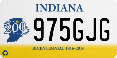 IN license plate 975GJG
