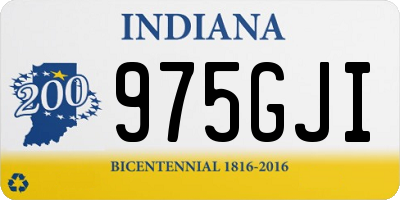 IN license plate 975GJI