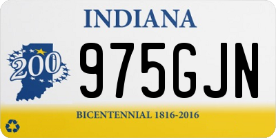 IN license plate 975GJN