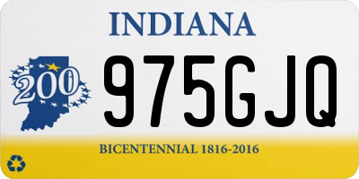 IN license plate 975GJQ