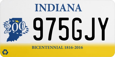 IN license plate 975GJY