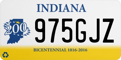 IN license plate 975GJZ