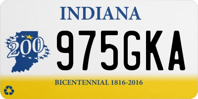 IN license plate 975GKA