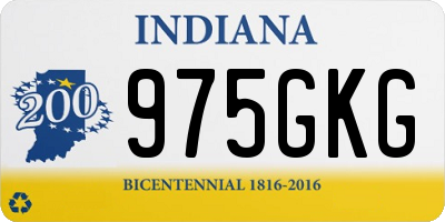 IN license plate 975GKG