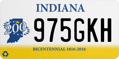 IN license plate 975GKH
