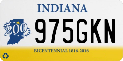 IN license plate 975GKN