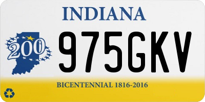 IN license plate 975GKV