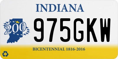 IN license plate 975GKW