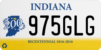 IN license plate 975GLG
